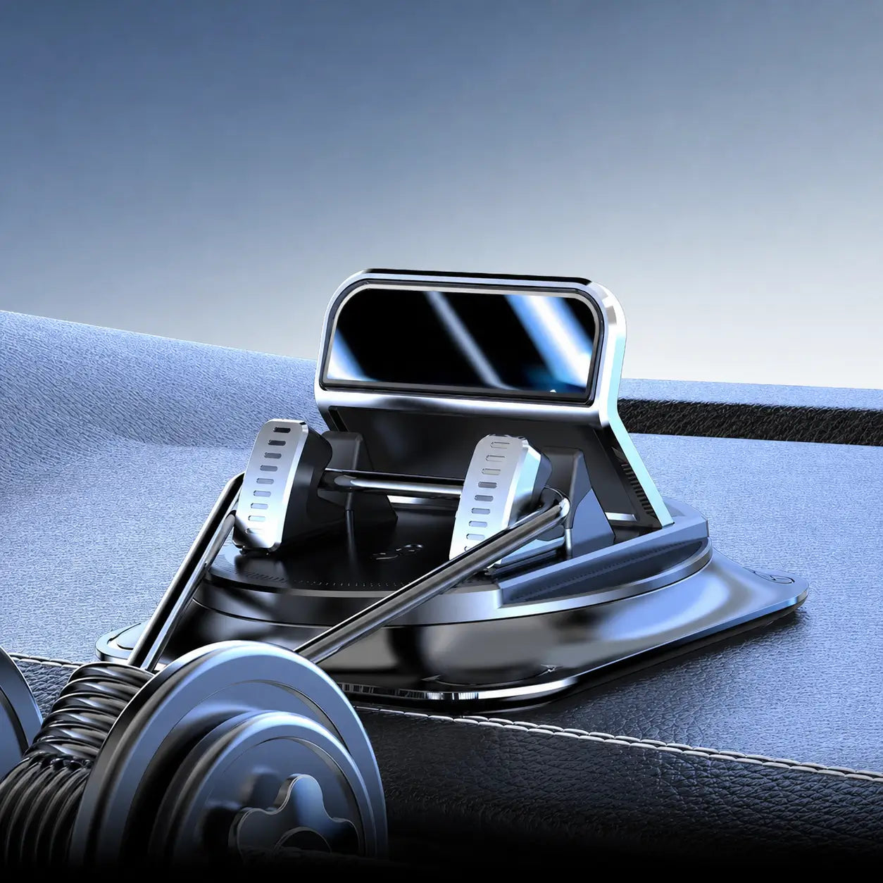 360° Rotating Car Phone Holder with Suction Cup Base for Stable Dashboard Navigation, One-Handed Use, iPhone and Android Phones in Most Cars Tomyhome Global