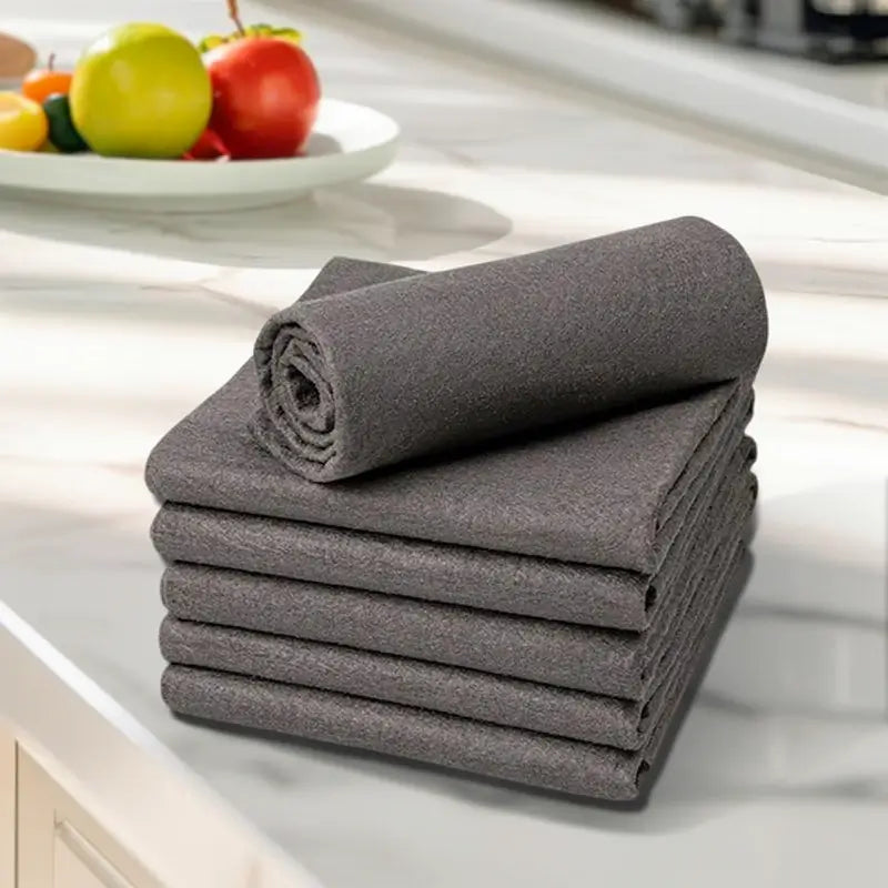 10pcs Thickened Microfiber Cloths Streak-Free Reusable Glass Towels for Kitchen Windows Car Multi Use Soft Absorbent Rags for Fast Daily Home