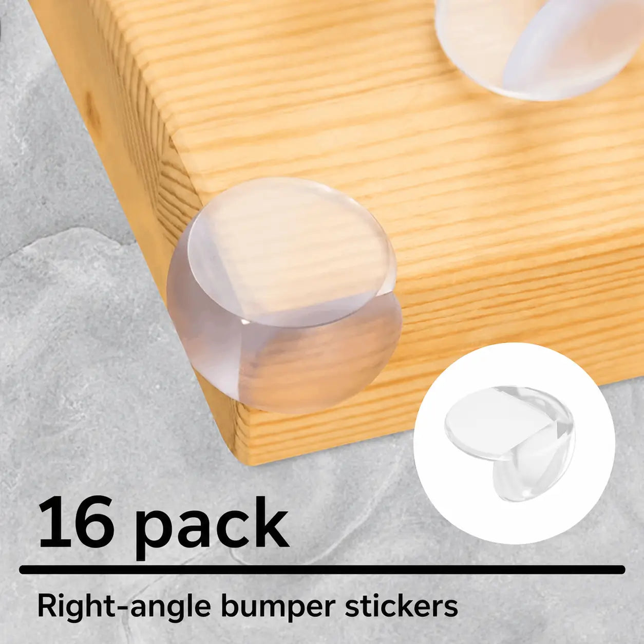 Transparent round corner protectors with extra strong adhesive for safer baby-friendly furniture edges, glass tables and sharp corners around everyday home Tomyhome Global