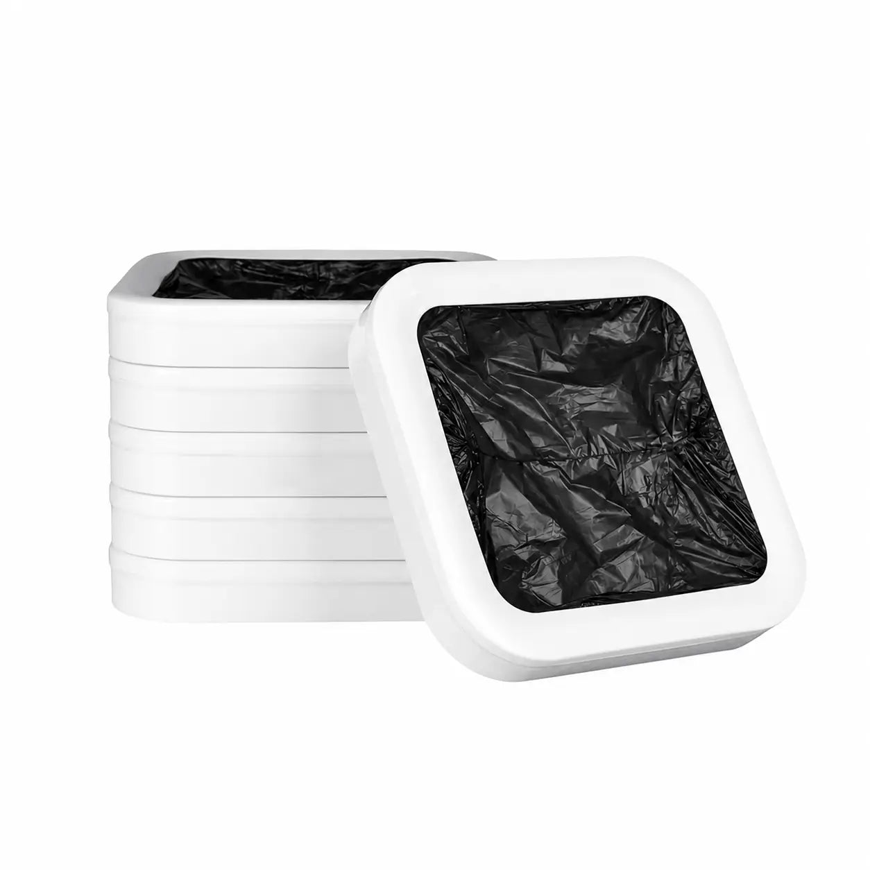 Smart trash can with motion sensor lid, self-sealing bags and odor control for hands-free kitchen, bathroom, bedroom and office waste disposal Tomyhome Global
