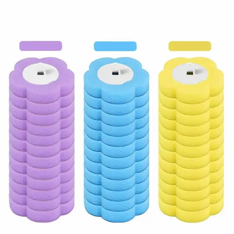 Disposable Toilet Brush Wand Set with Cleaning Refills Wall-Mount Bathroom Scrubbing System for Bowl Sink Bathtub Drain Wash Basin Cleaning Tool
