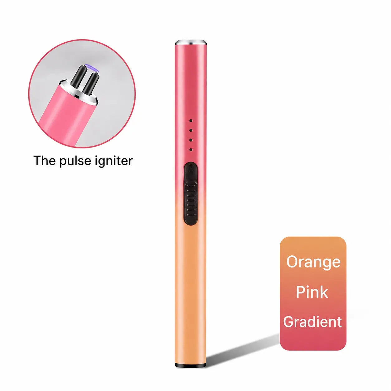 Electric candle lighter with LED indicators and compact pen design for safe candle lighting and thoughtful gifts for adults at home Tomyhome Global