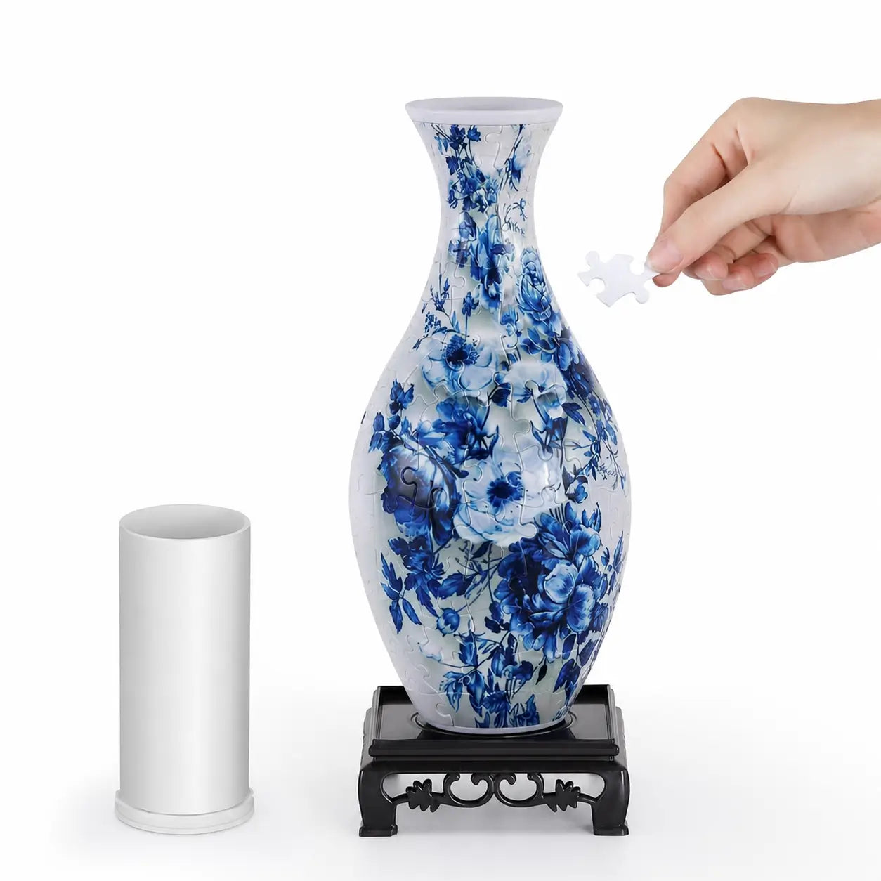 160-Piece 3D Puzzle Vase with Detachable Water Cup for Adult Jigsaw Fans, Creative Flower Arrangements, and Tabletop Home Decor Tomyhome Global