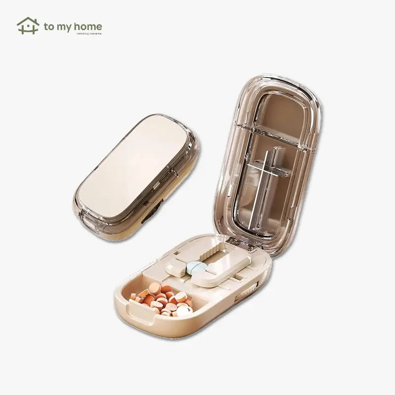 Adjustable Multi Pill Cutter and Splitter for Small Tablets with Precise Alignment Design for Daily Medication Management Easy Grip Cutting Tool