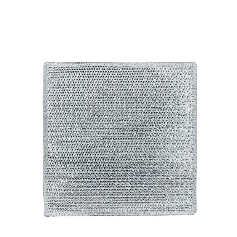 10 Pack Wire Dishcloth Non-Scratch Metal Scrubbing Rags Kitchen Cleaning Mesh Dishwashing Cloth for Pots Pans Wet Dry Use Durable Scrubber Tools