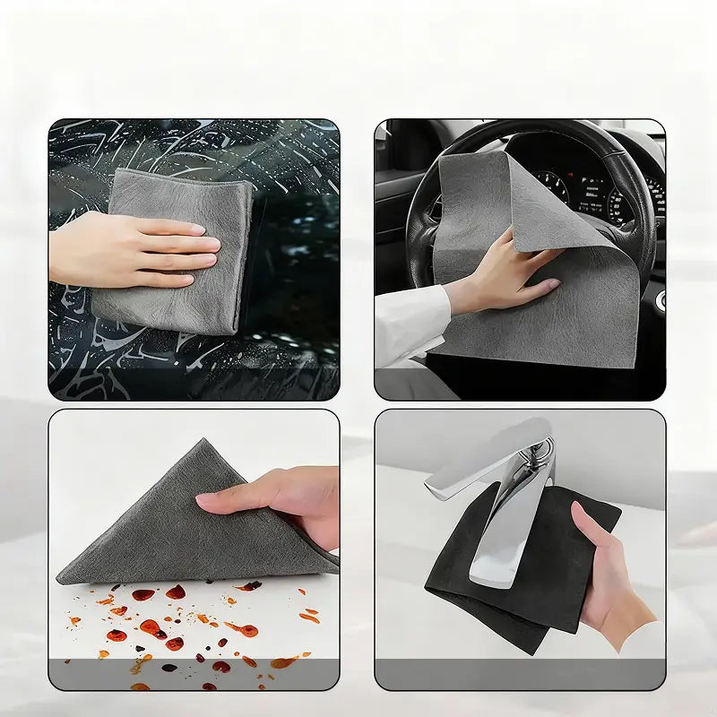 10pcs Thickened Microfiber Cloths Streak-Free Reusable Glass Towels for Kitchen Windows Car Multi Use Soft Absorbent Rags for Fast Daily Home