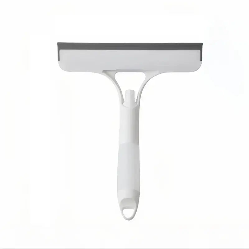3 in 1 Window Scraper Squeegee Scrubber Spray Tool Car Windshield Cleaner Silicone Microfiber Wipe for Glass Surfaces Mirrors Home Daily Cleaning