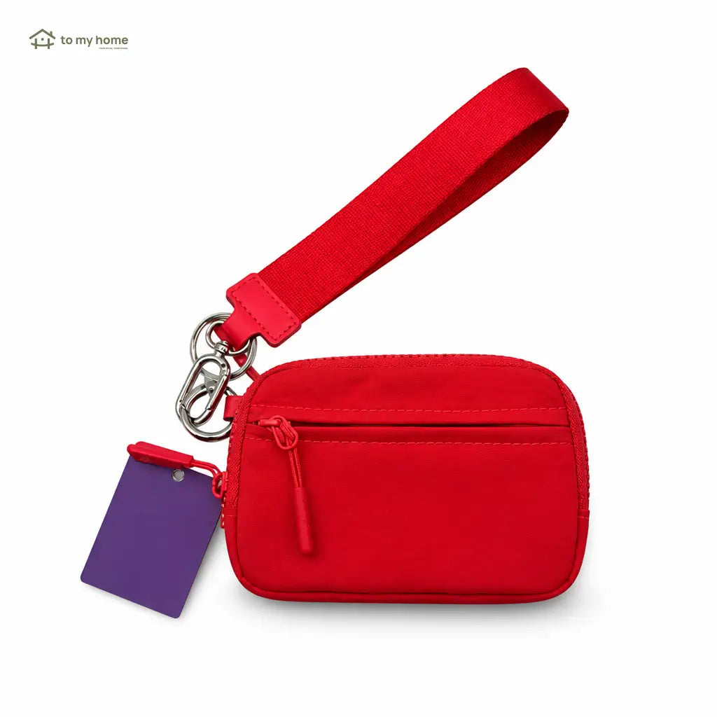 Lightweight scratchproof wristlet wallet with RFID protection, water-repellent nylon, and compact organization for cards, ID, and essentials on busy everyday outings Tomyhome Global