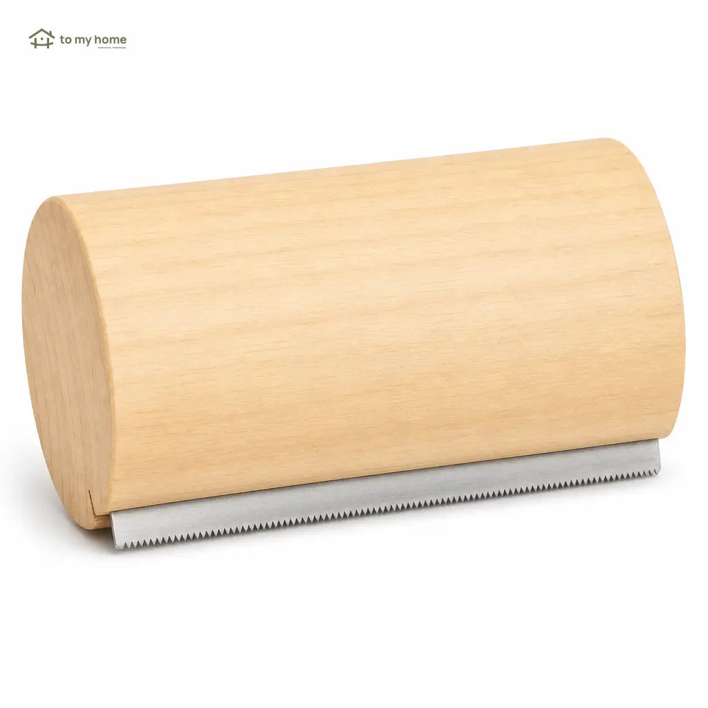 Wooden deshedding brush with stainless steel edge for gentle dog, cat, small animal, and horse grooming plus easy furniture hair removal Tomyhome Global