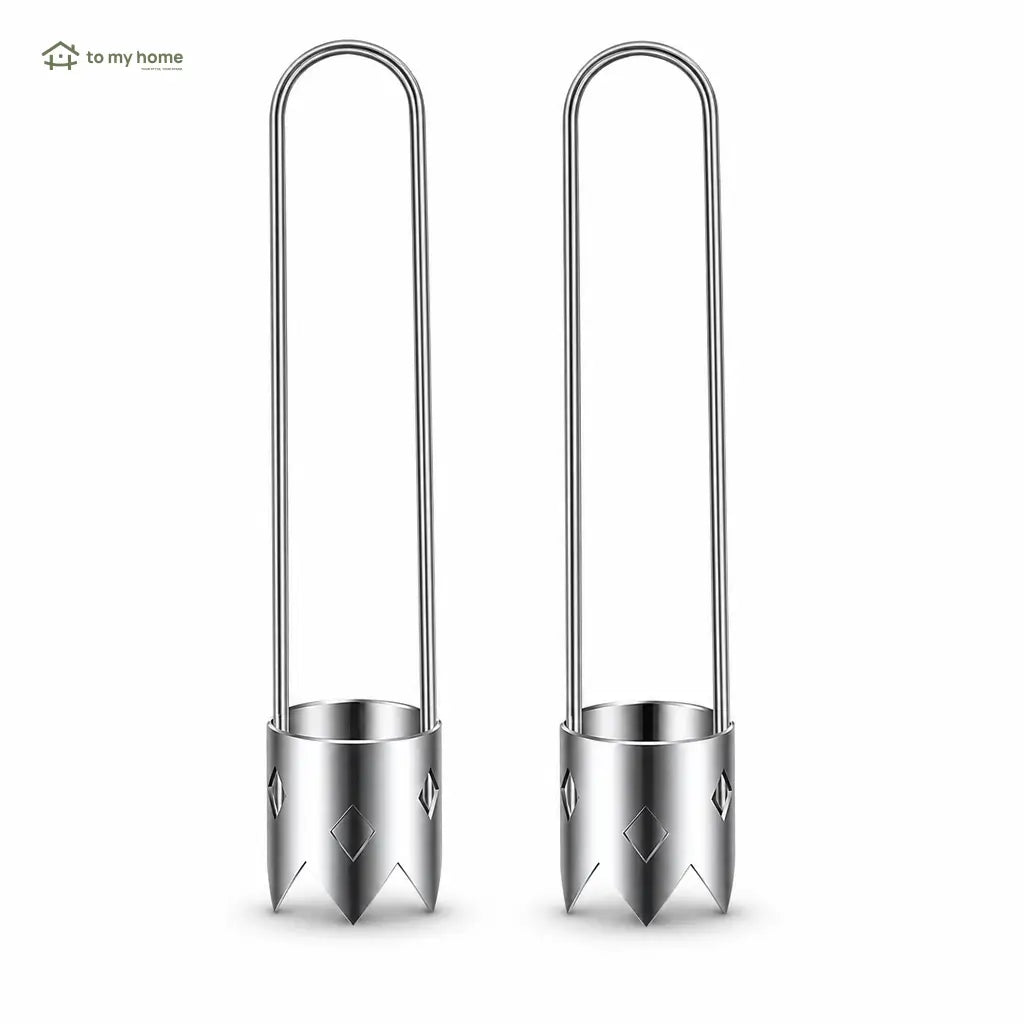 Universal stainless steel core remover set with ergonomic handles for easy fruit, pepper, cucumber, eggplant and apple preparation at home or professionally Tomyhome Global