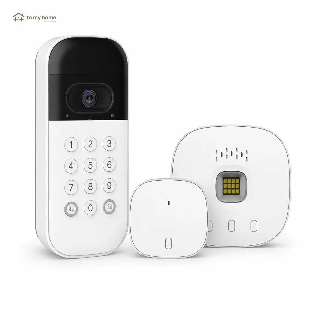 Smart garage door video keypad with wide-angle camera, custom PIN codes, and app control for safer everyday garage access at home or away Tomyhome Global