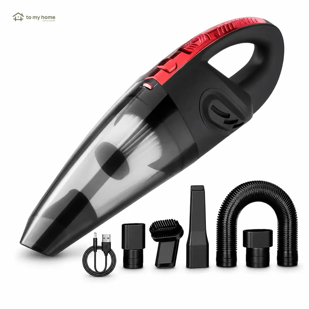 Lightweight mini handheld vacuum with strong suction, wireless cleaning and attachment tools for quick car, home, keyboard and furniture messes Tomyhome Global