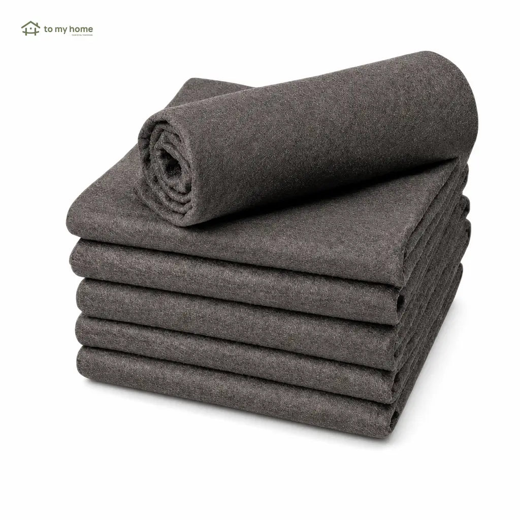 10-pack thick microfiber cleaning cloths for streak-free glass, mirrors, kitchens, cars, floors, appliances and daily home messes you can wash and reuse Tomyhome Global