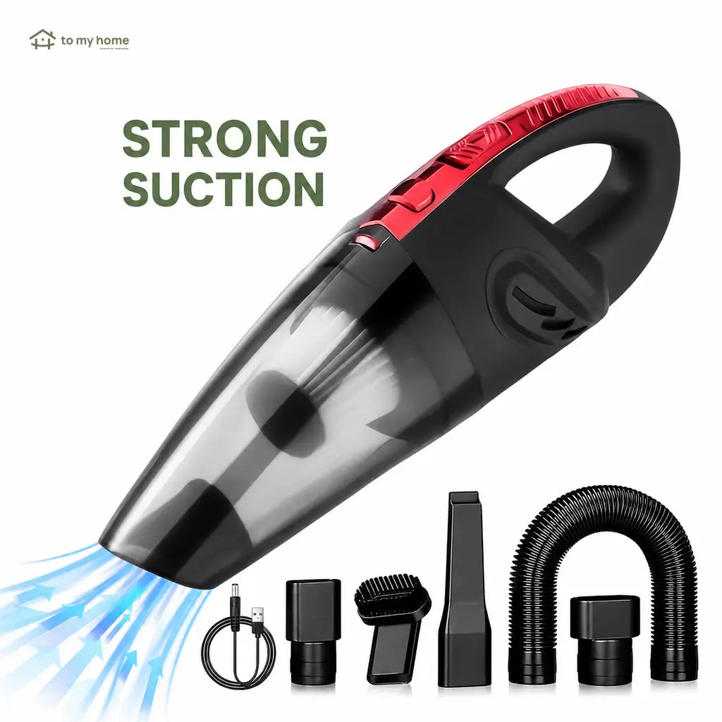 Lightweight mini handheld vacuum with strong suction, wireless cleaning and attachment tools for quick car, home, keyboard and furniture messes Tomyhome Global