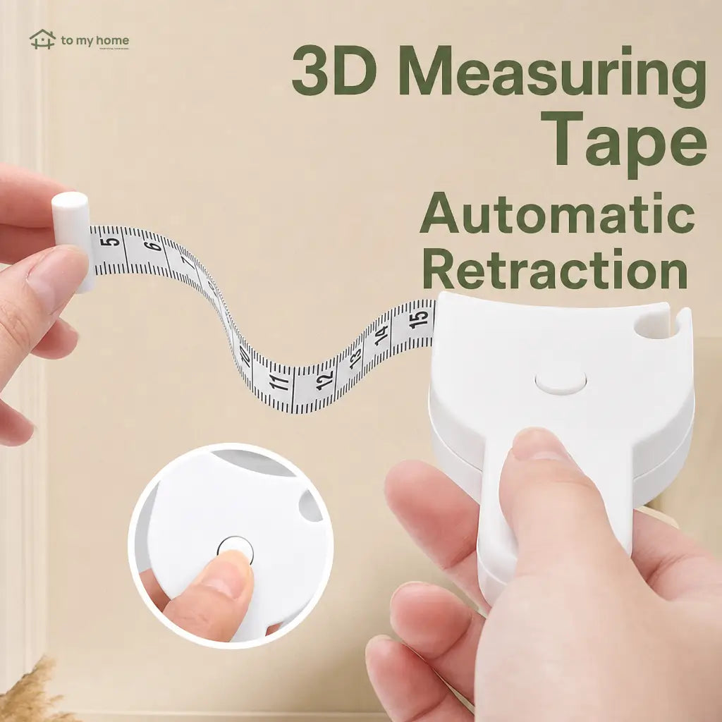 60-Inch Retractable Body Measuring Tape with Pin Lock for Fitness Tracking and Tailoring, Waist, Hip, Bust and Arm Measurements at Home Tomyhome Global