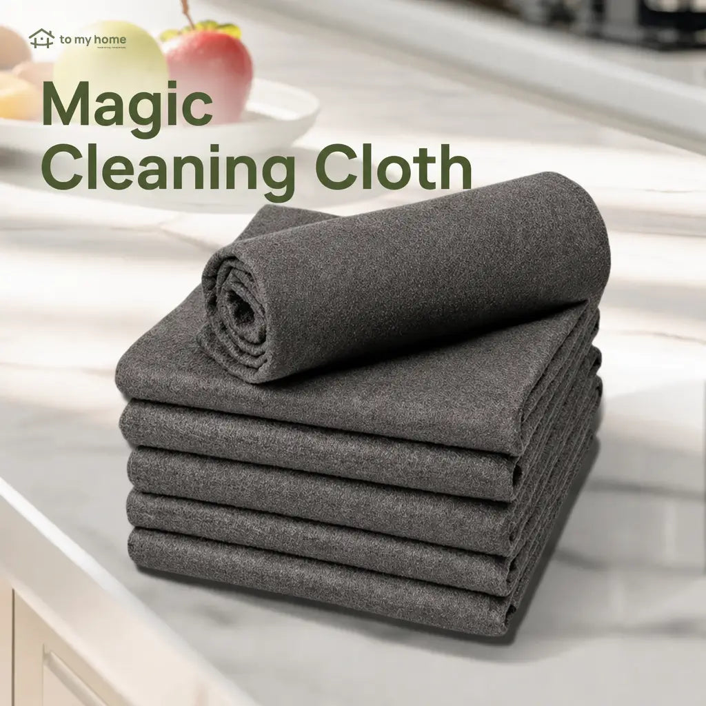 10-pack thick microfiber cleaning cloths for streak-free glass, mirrors, kitchens, cars, floors, appliances and daily home messes you can wash and reuse Tomyhome Global