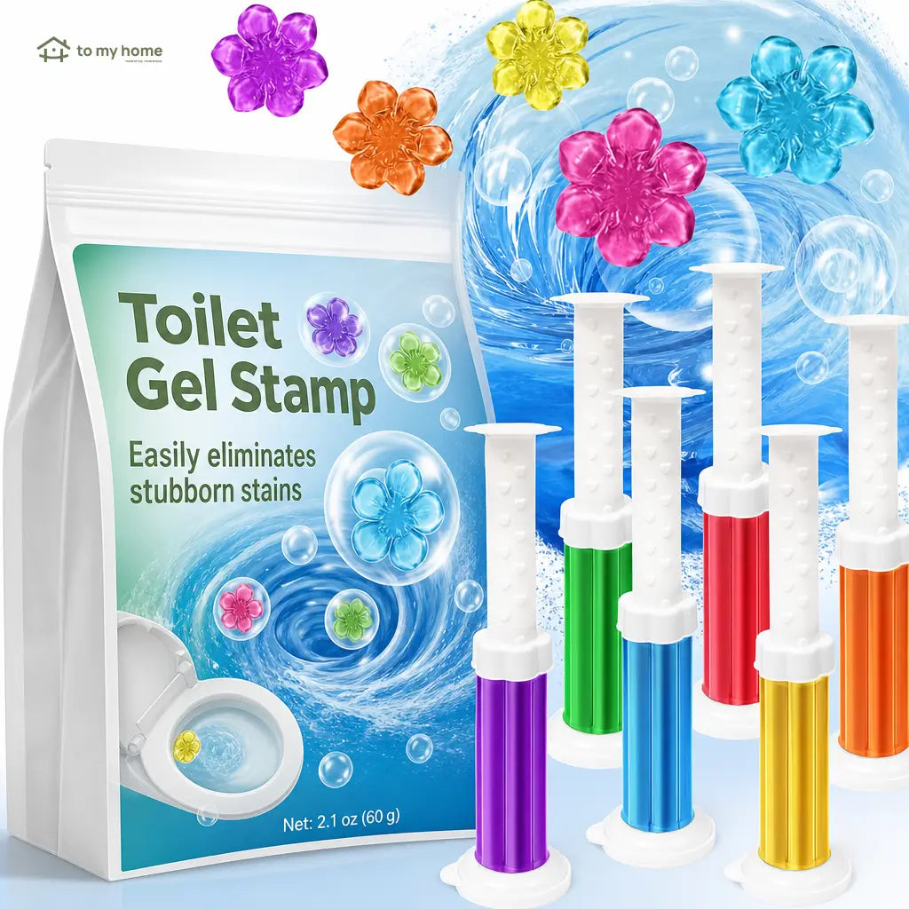 Flower-shaped toilet gel stamps with deodorizing fragrance for bathroom toilets, sinks and urinals in home or commercial spaces all summer long Tomyhome Global