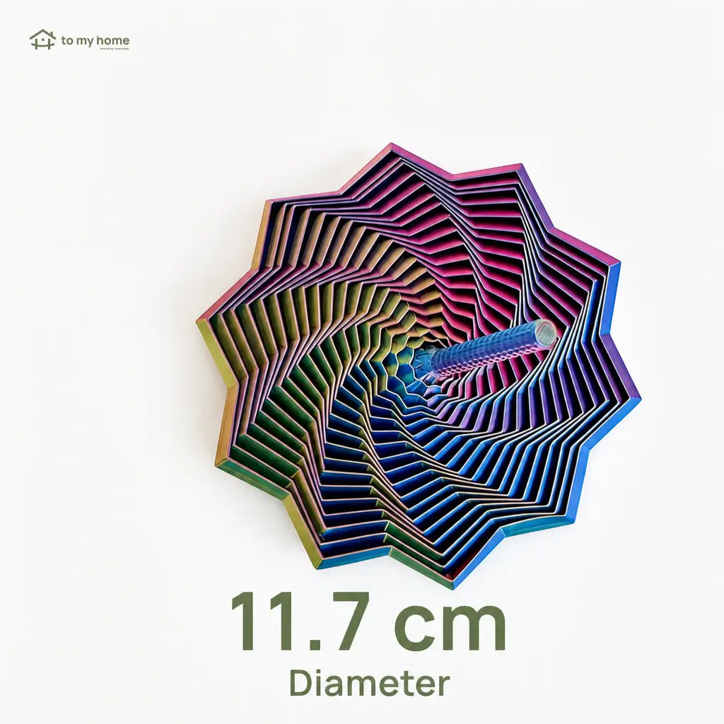 3D Printed Sensory Fidget Star with Whirling Spiral Handle for Desktop Stress Relief, Better Focus and Calming Breaks at Work or Home Tomyhome Global