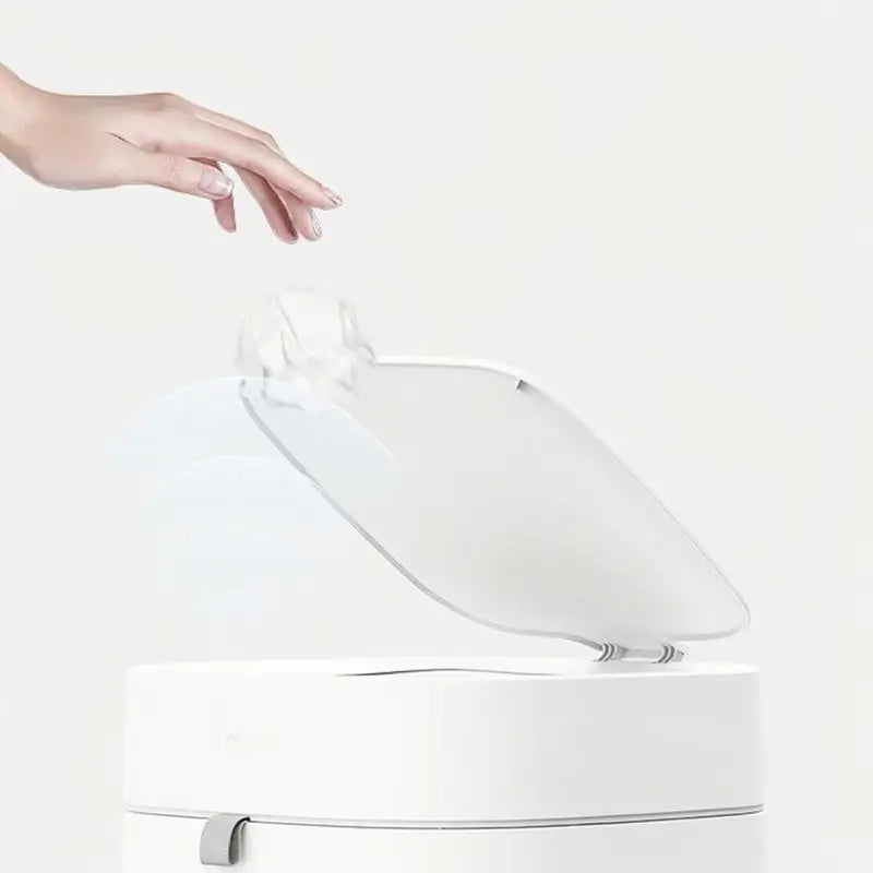 13L Smart Automatic Trash Can Motion Sensor Lid Self-Sealing Self-Changing Bag System Odor-Blocking Hands-Free Waste Bin for Kitchen Home Office Use (1 Refill Included)