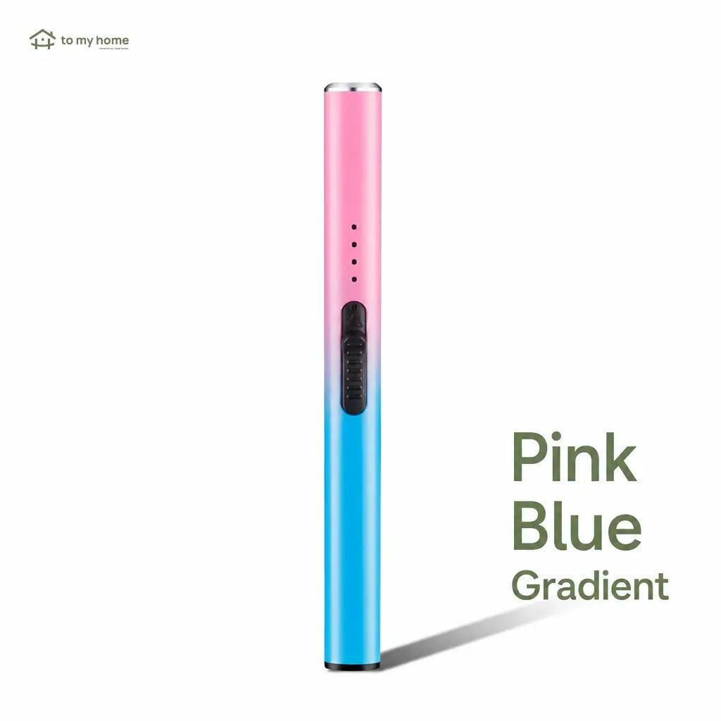 Electric candle lighter with LED indicators and compact pen design for safe candle lighting and thoughtful gifts for adults at home Tomyhome Global