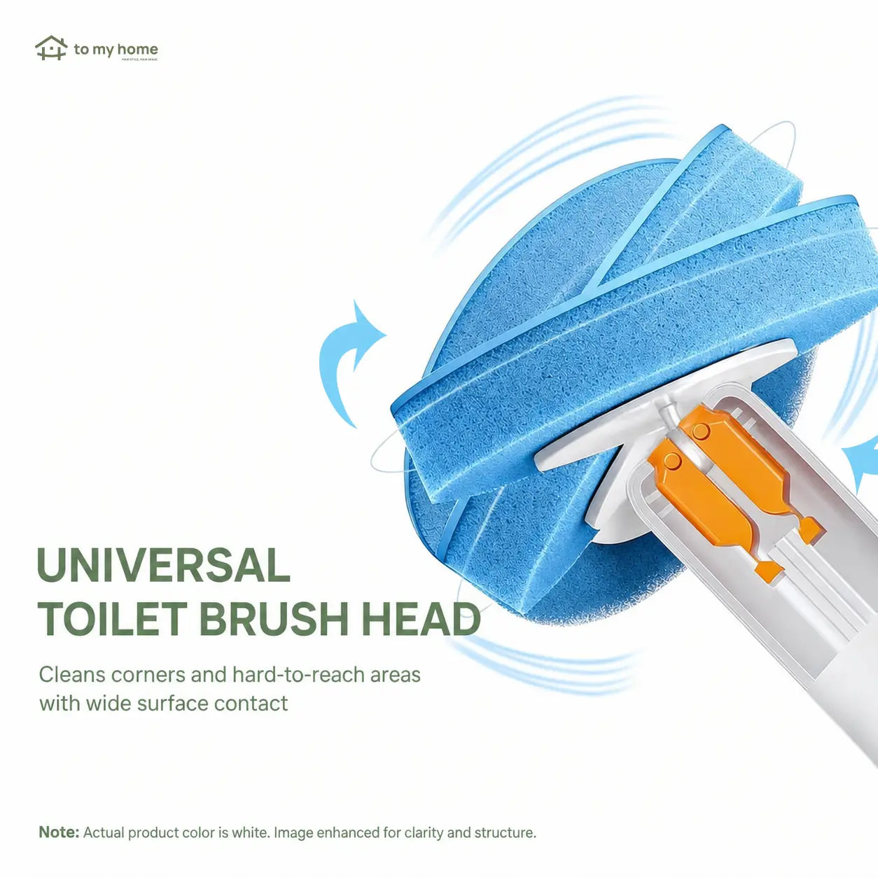 Disposable Toilet Scrubber Kit with Self-Cleaning Dissolvable Pads and Wall-Mounted Holder for Faster No-Mess Bathroom Cleaning Around Toilets and Tight Corners Tomyhome Global