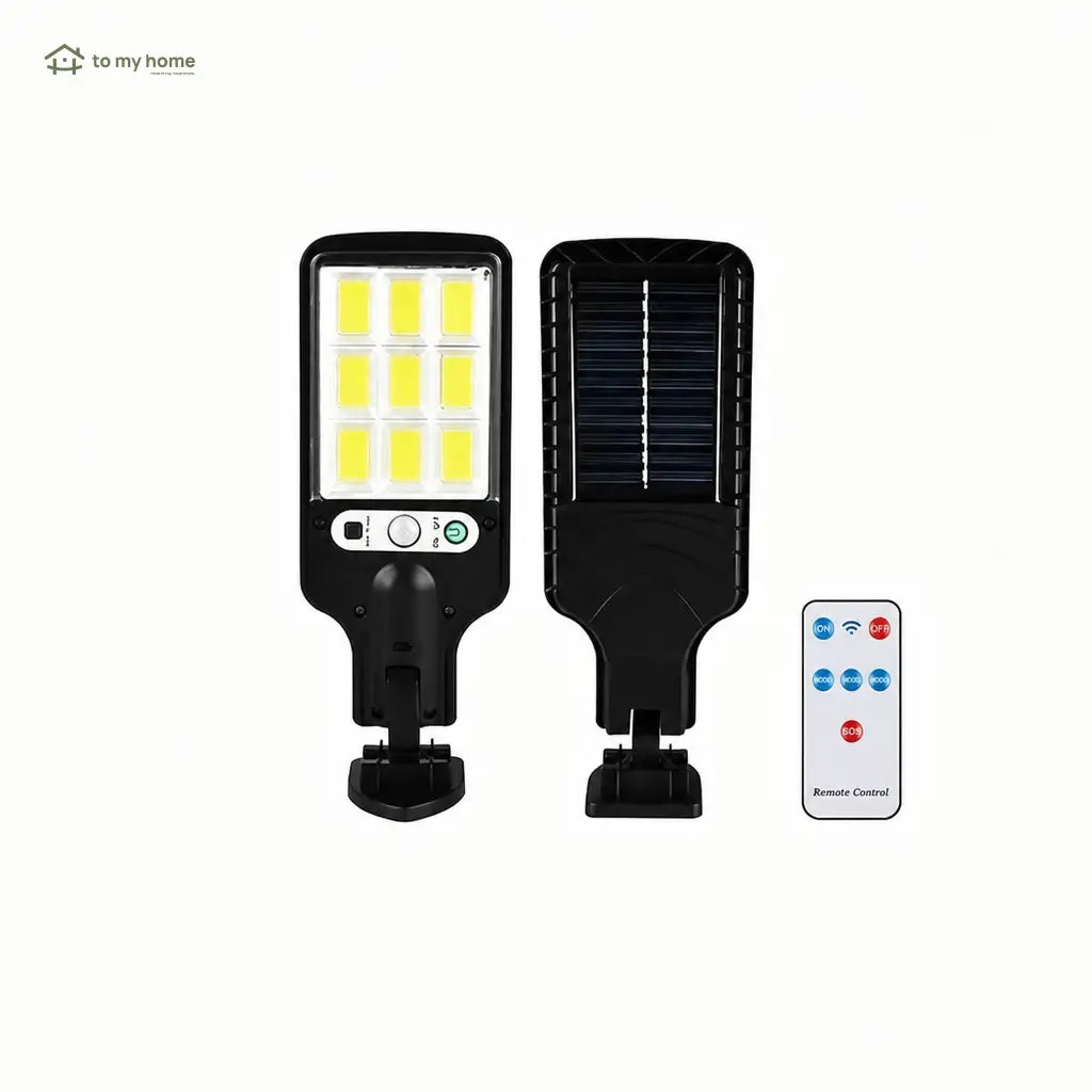 4-Pack Solar LED Outdoor Street Lights with Motion Sensor, Remote Control and 3 Modes for Pathways, Garages and Backyards Tomyhome Global