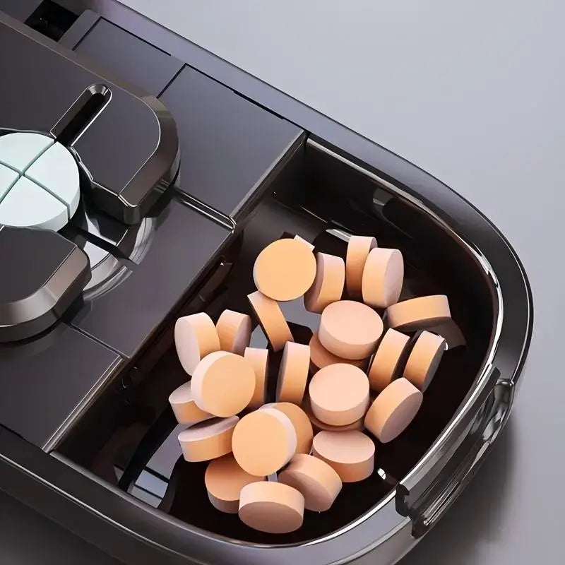Adjustable Multi Pill Cutter and Splitter for Small Tablets with Precise Alignment Design for Daily Medication Management Easy Grip Cutting Tool