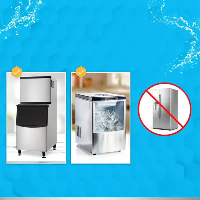Effective Ice Machine Cleaner Descaler 24 Active Tablets for Countertop Nugget Ice Makers Nickel Safe Scale Remover Bulk Year Supply Kit Easy Use