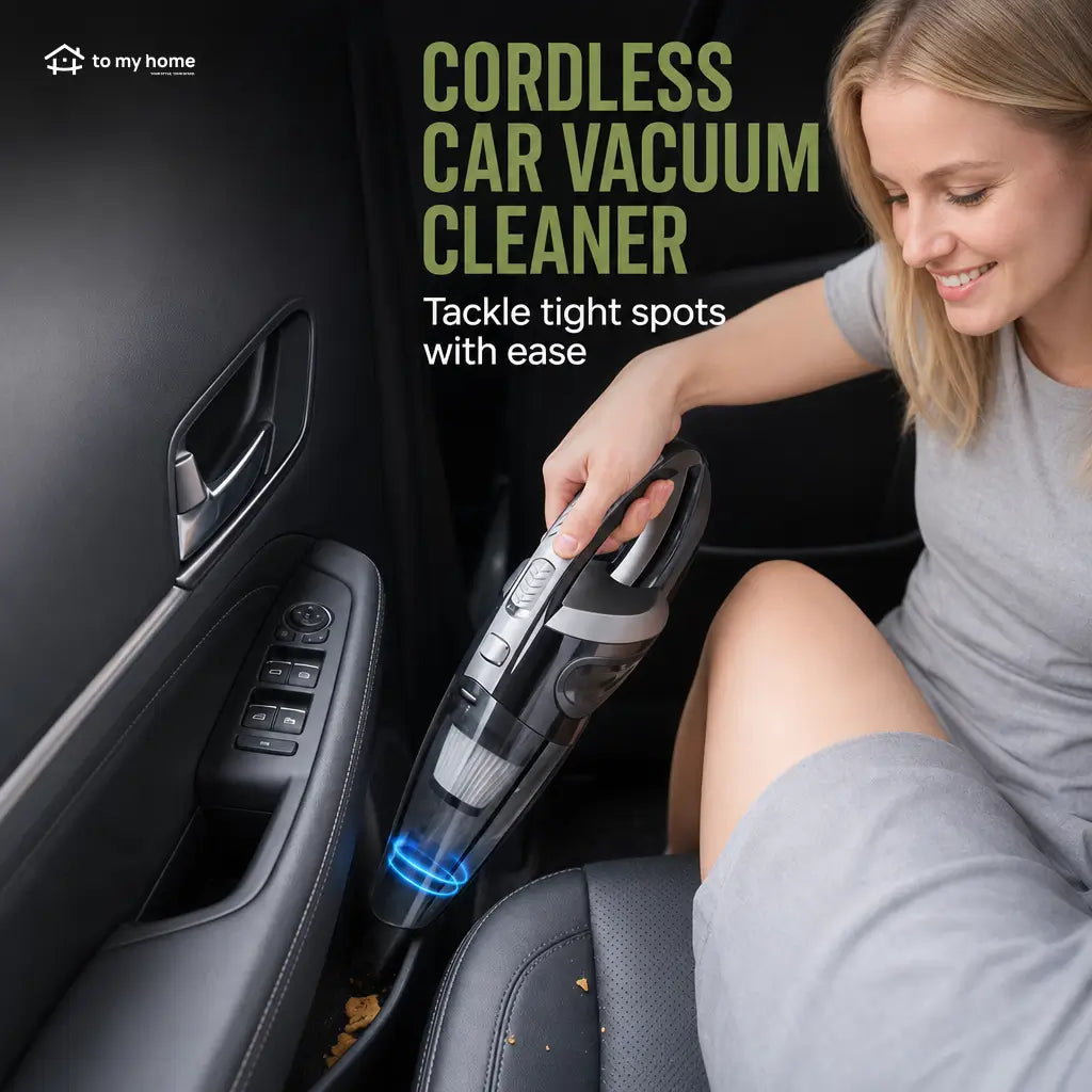 Lightweight mini handheld vacuum with strong suction, wireless cleaning and attachment tools for quick car, home, keyboard and furniture messes Tomyhome Global