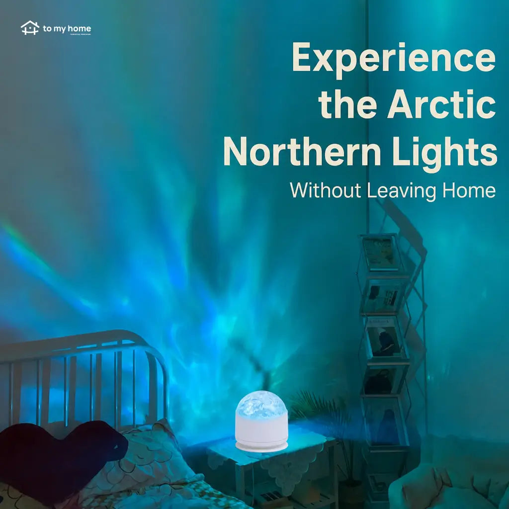 Remote control star projector night light with 16 colors, ocean wave and aurora effects for bedrooms, kids’ rooms and cozy parties Tomyhome Global