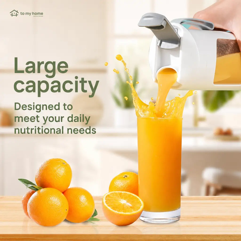 Compact portable juicer blender with LED display, USB recharge and leak-proof design for smoothies, baby food, daily shakes at home or travel Tomyhome Global