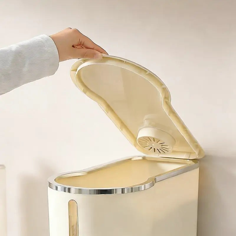 Airtight Rice Dispenser with Measuring Cup Moisture-Resistant Grain Container for Cereal Soybeans Corn Pet Food for Kitchen Pantry Food Storage Case