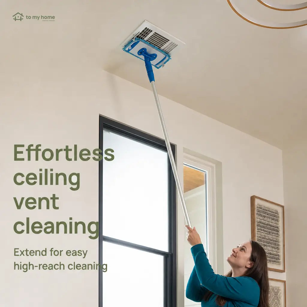 Lightweight baseboard cleaning mop with rotatable microfiber head for dust, pet hair, tile, laminate and hardwood edges without kneeling around the home Tomyhome Global