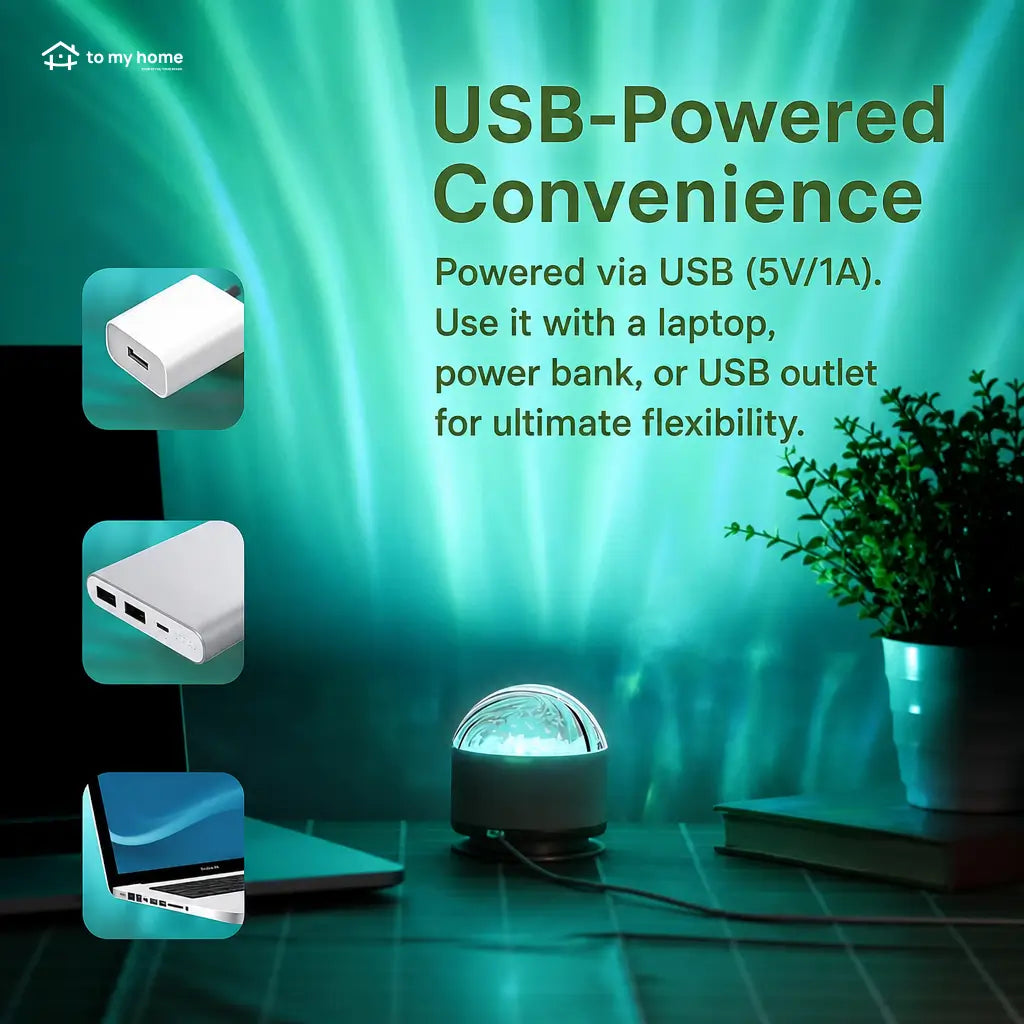Remote control star projector night light with 16 colors, ocean wave and aurora effects for bedrooms, kids’ rooms and cozy parties Tomyhome Global