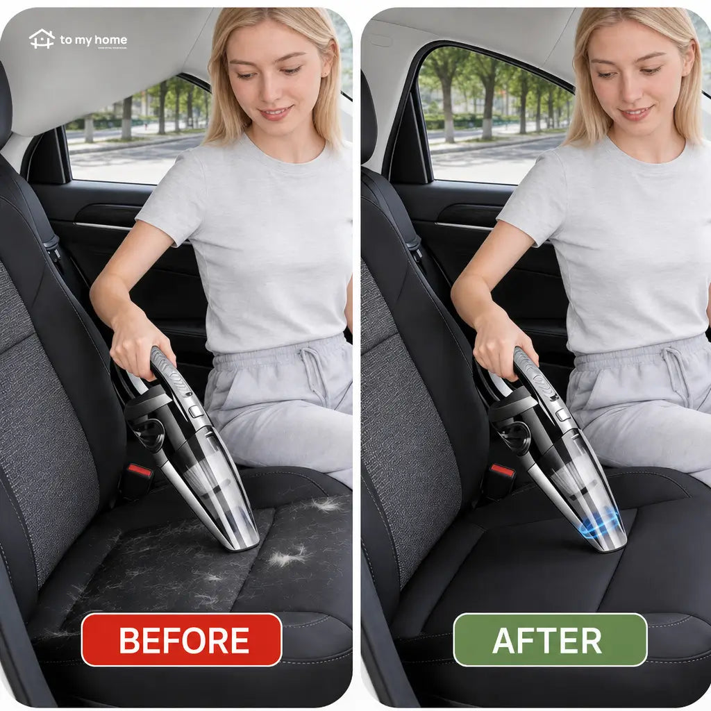 Lightweight mini handheld vacuum with strong suction, wireless cleaning and attachment tools for quick car, home, keyboard and furniture messes Tomyhome Global