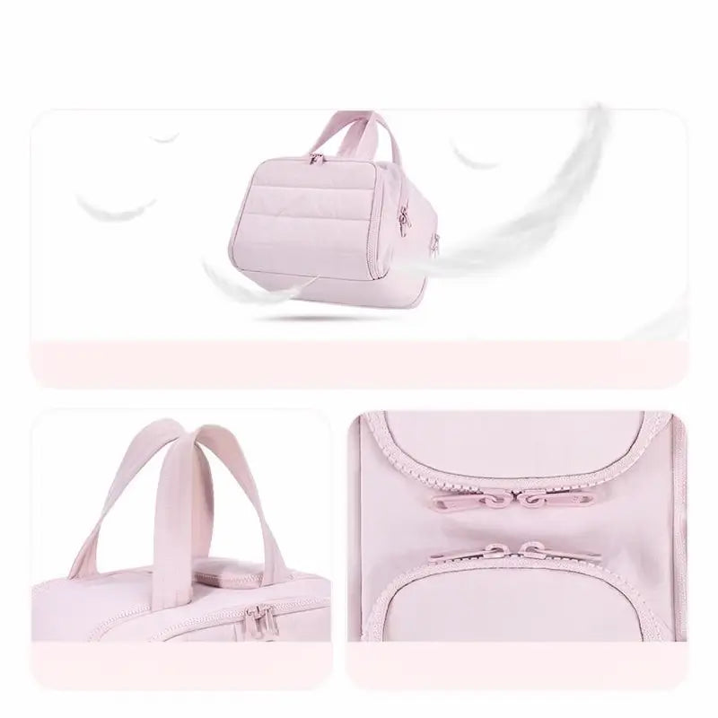 Puffy 4-in-1 Toiletry Bag for Women Multi-Functional Travel Organizer with 4 Compartments Makeup Pouch for Daily Cosmetic and Toiletry Storage
