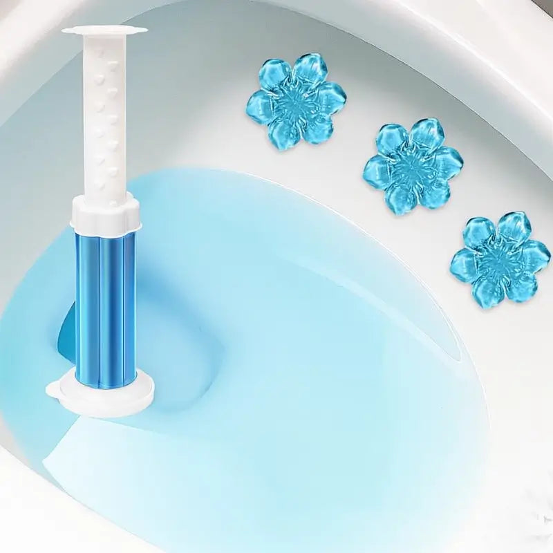 Toilet Gel Stamp Deodorizer Bathroom Air Freshener Long Lasting Scent Effective Bowl Cleaning Home Restroom Hygiene Floral Scent Multi Action Set