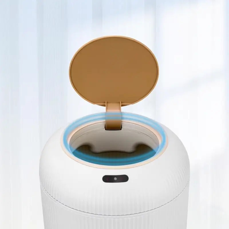 Smart Motion Sensor Trash Can Waterproof Automatic Waste Bin for Bathroom Bedroom Office Nordic Style Space Saving Eco Friendly Home Modern Garbage Container