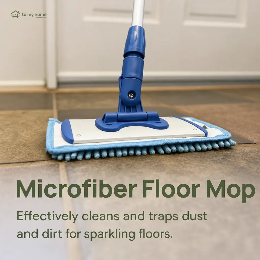 Lightweight baseboard cleaning mop with rotatable microfiber head for dust, pet hair, tile, laminate and hardwood edges without kneeling around the home Tomyhome Global