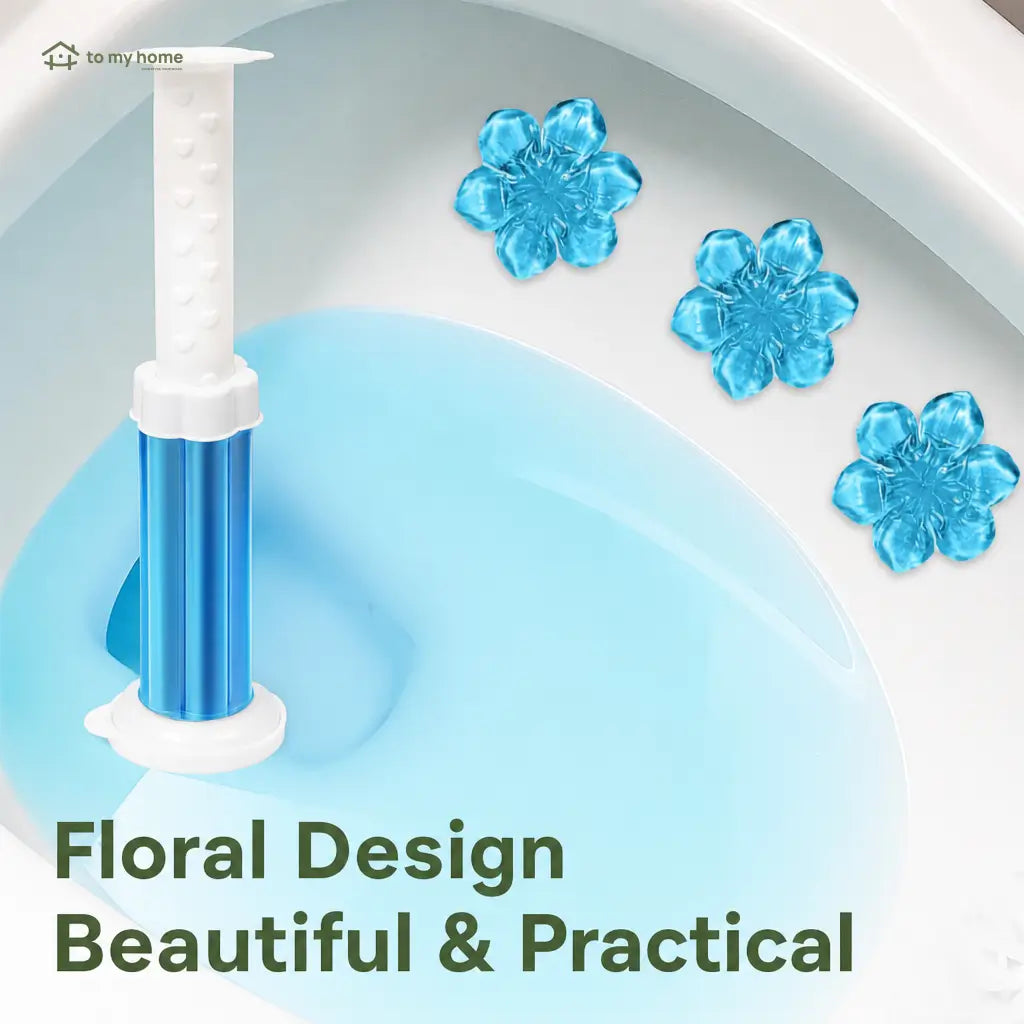 Flower-shaped toilet gel stamps with deodorizing fragrance for bathroom toilets, sinks and urinals in home or commercial spaces all summer long Tomyhome Global