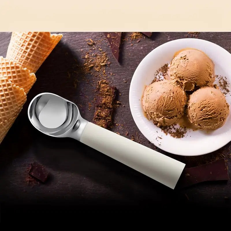 Heated Ice Cream Scoop Rechargeable Electric Scooper 59 ml Stainless Steel LED Display IP67 Waterproof Tool for Hard Ice Cream Gelato Frozen Treats