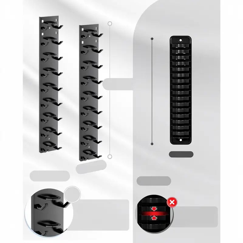 Wall Mounted Baseball Cap Rack Hat Organizer Adhesive Mount Storage for Closet Door Bedroom Space Saving Hat Display Easy Access Sturdy Pack of 2