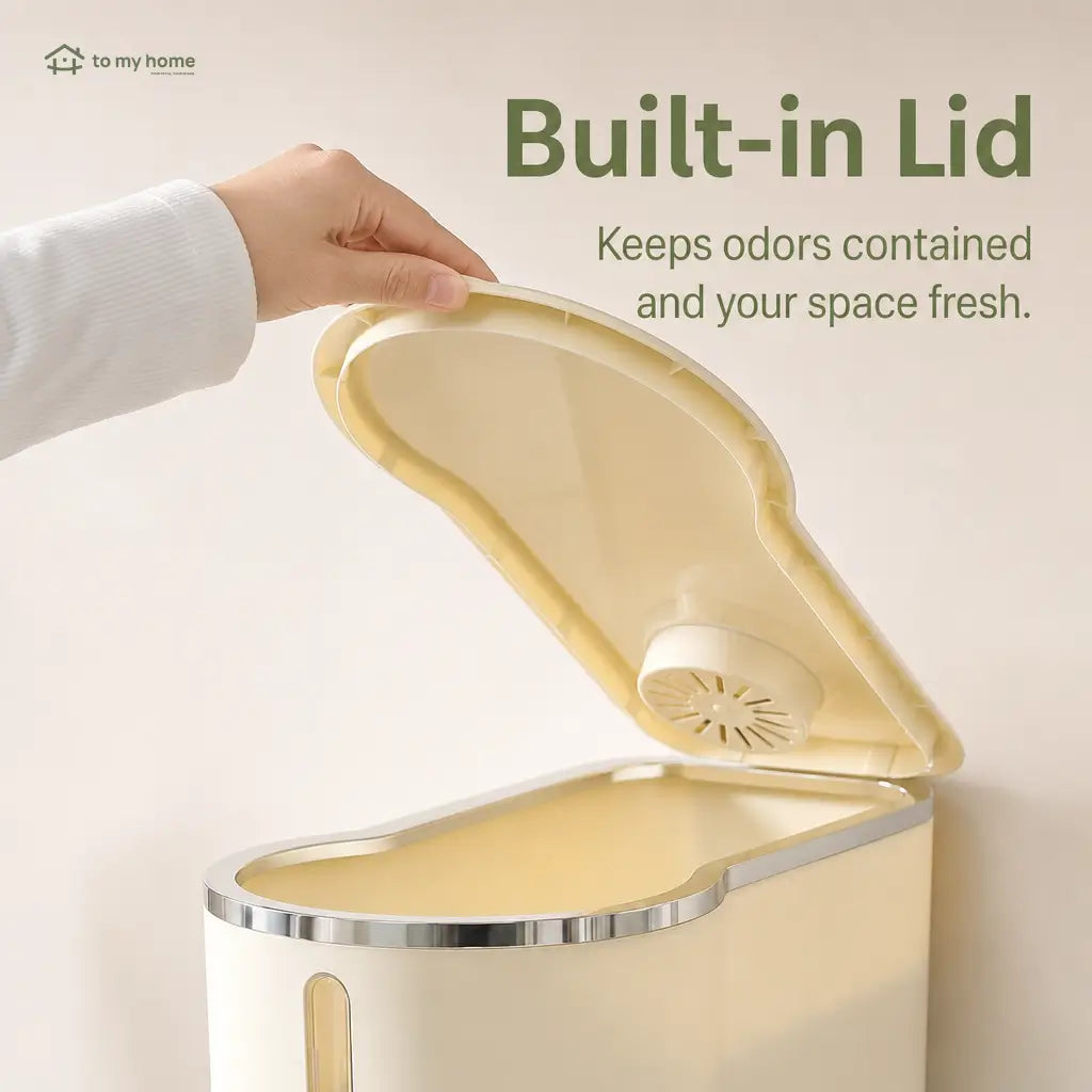 Airtight rice dispenser with measuring cup, insect-proof 22 lb grain storage container for kitchen pantry, pet food and everyday dry goods Tomyhome Global