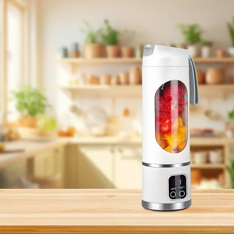 2-Pack Digital Multi-Mode Juicer Blender with Smart LED Display Leak-Proof Compact Design for Smoothies Shakes Baby Food Liquid Diets Portable Home Travel Use