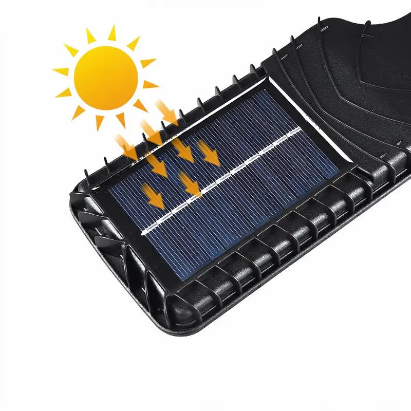Solar LED Street Lights IP65 Waterproof Motion Sensor 3 Modes with Remote for Outdoor Pathway Backyard Garden Driveway Security Lighting Set