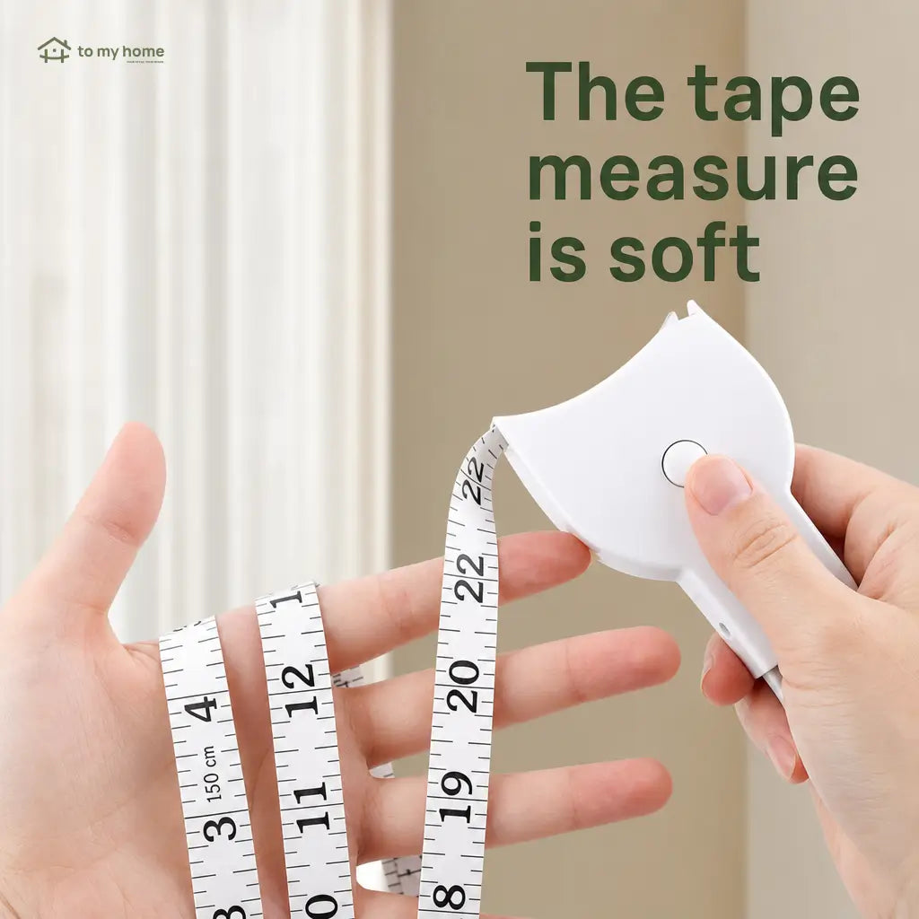 60-Inch Retractable Body Measuring Tape with Pin Lock for Fitness Tracking and Tailoring, Waist, Hip, Bust and Arm Measurements at Home Tomyhome Global
