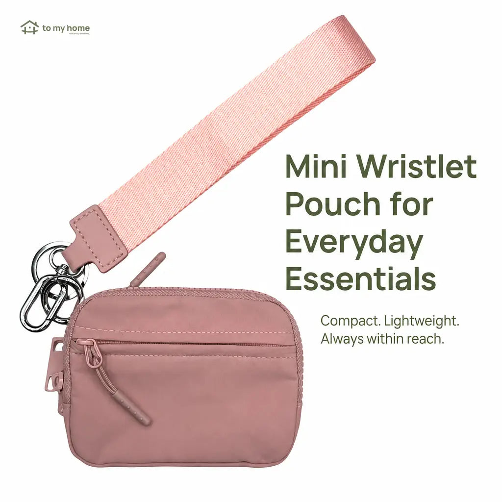Lightweight scratchproof wristlet wallet with RFID protection, water-repellent nylon, and compact organization for cards, ID, and essentials on busy everyday outings Tomyhome Global