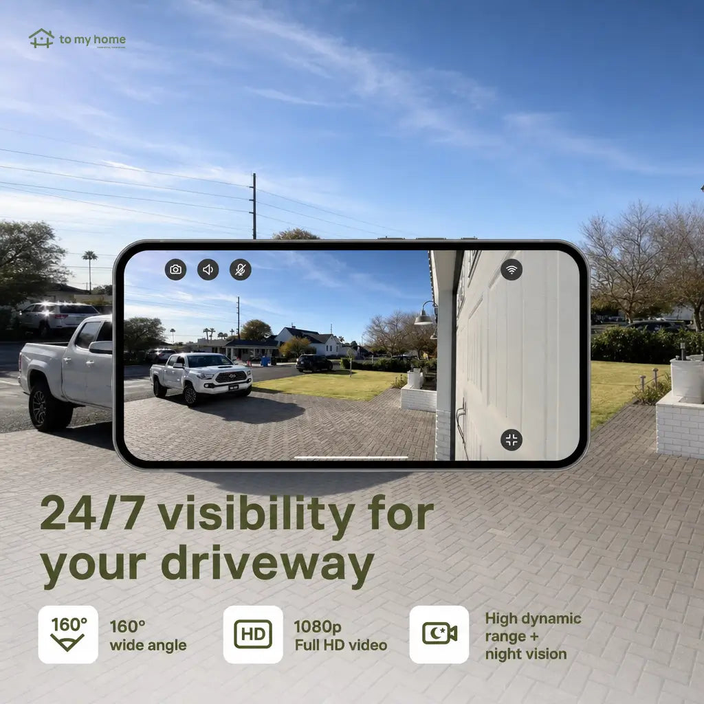 Smart garage door video keypad with wide-angle camera, custom PIN codes, and app control for safer everyday garage access at home or away Tomyhome Global