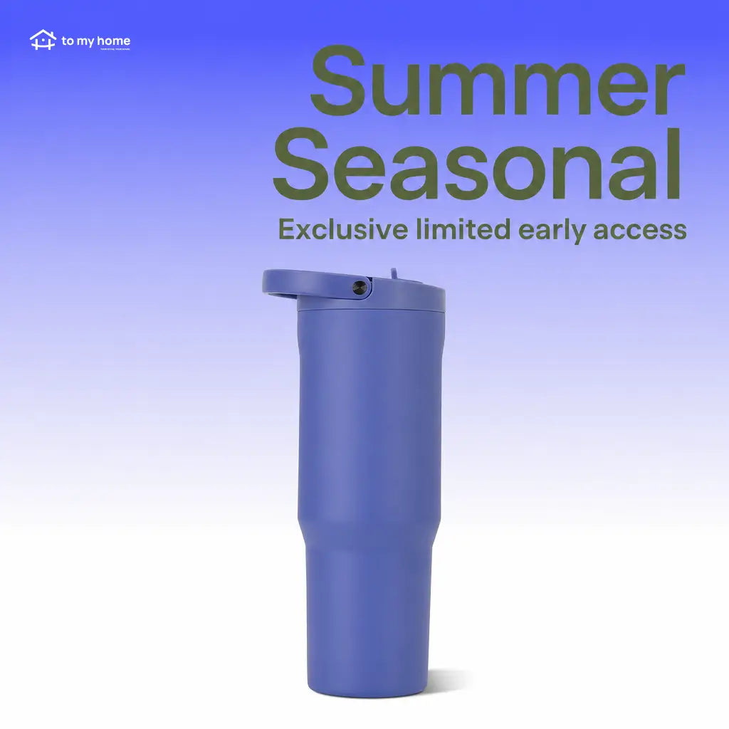 Dishwasher-safe stainless steel water bottle with 24-hour cold insulation and easy-carry handle for active days and road trips without unwanted spills Tomyhome Global