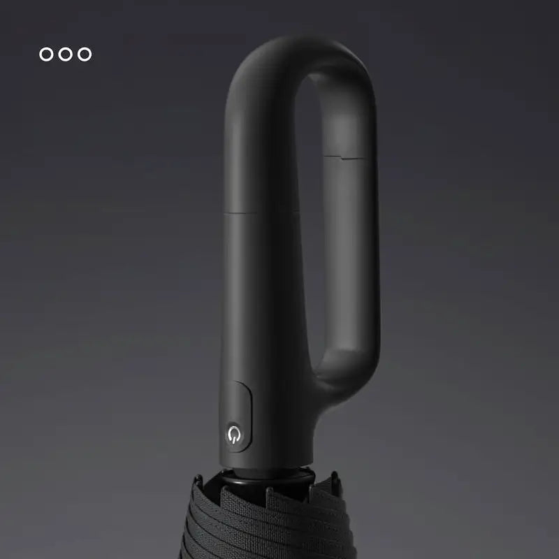 Automatic Folding Umbrella Portable Windproof Waterproof Rain Travel Umbrella with Loop Buckle Handle and Reinforced Ribs for Men Women Outdoor Daily Use